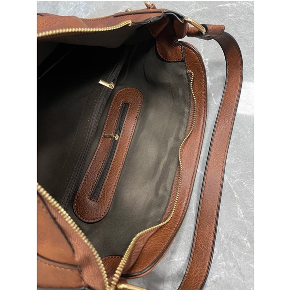 Vegan leather Hobo Tote Shoulder bag Wristlet set - Picture 8 of 8